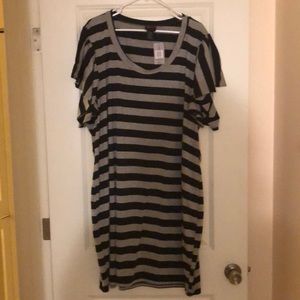 Torrid striped dress with belt loops